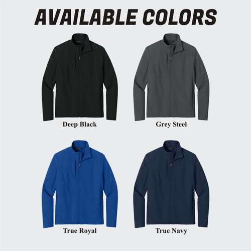 Men's Custom Soft Shell Jackets, Customize Logo Embroidery, Custom Rain Jacket. - Picture 7 of 13