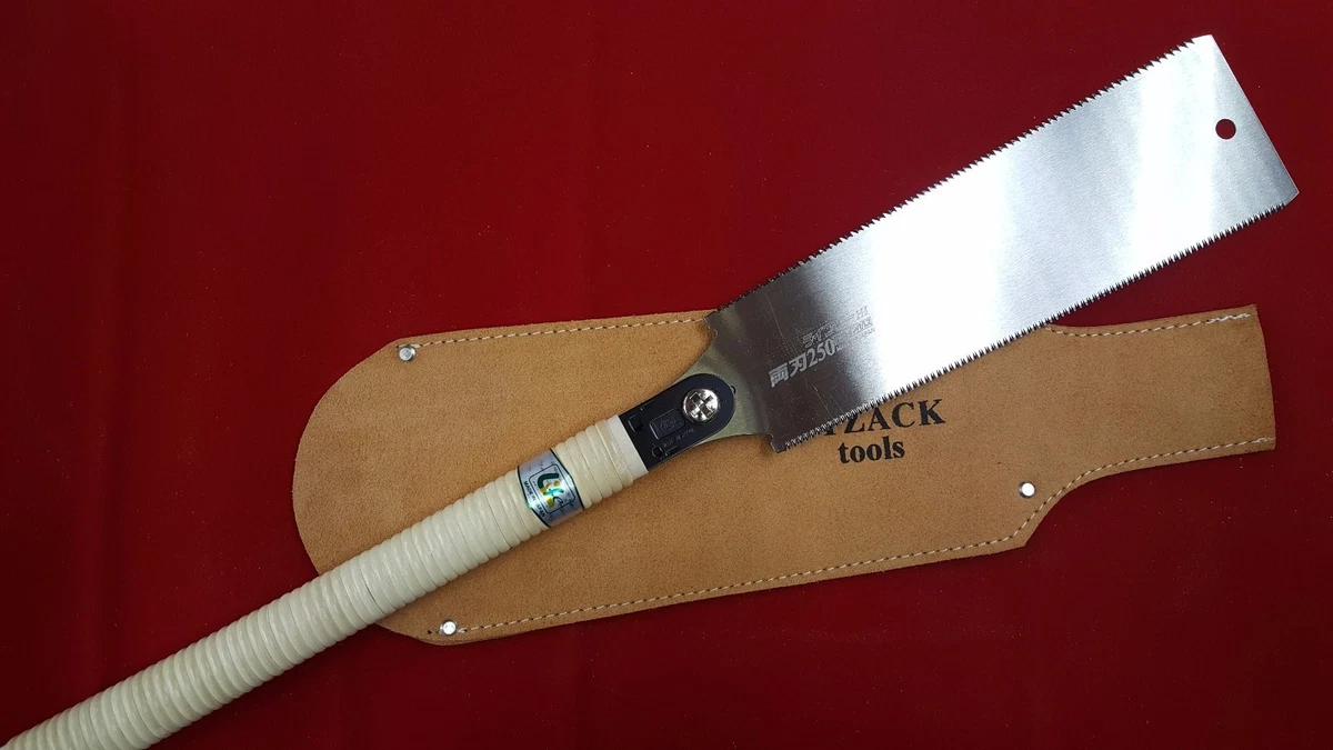 Tyzack 13a Suede Leather Japanese Saw Case for Ryoba Saws