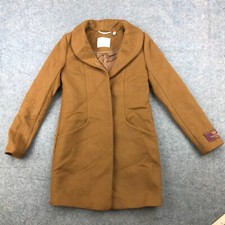 Aritzia Wilfred Xxs Cocoon Coat Funnel Neck Trench Wool Cashmere Cigar $378