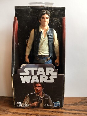 STAR WARS HANS SOLO 6'' ZOLL NEU IN VERPACKUNG HASBRO / DISNEY