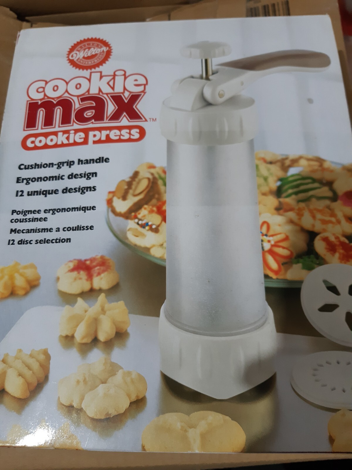 Biscuit Maker Shaper Cake Cutter Decorating Set Cookie Press Pump
