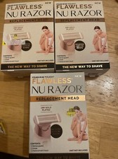 3x Finishing Touch Flawless Nu Razor NuRazor Replacement Head Refill Razor Heads