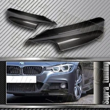 Real Carbon For 12-18 BMW 3-Series F30 M-Sport Front Bumper Splitter Spoiler Lip