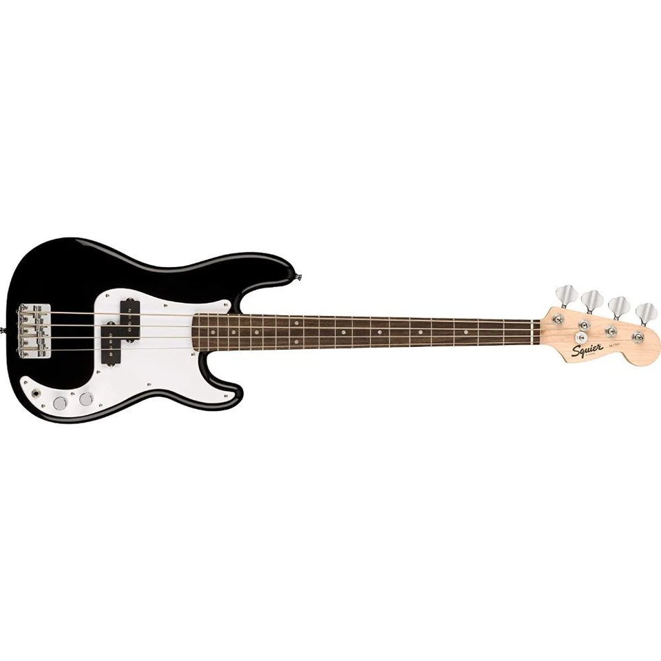 Bajo Squier by Fender Mini Precision (Laurel, Negro) con Cable, Correas y Selecciones Foto 2 de 4