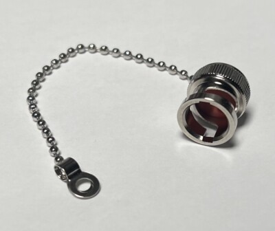 BNC Female METAL Screw Cap with Mount Chain USA Fast Ship