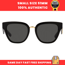 Image of Dolce & Gabbana Women's Sunglasses DG4437 501/87 Black Butterfly Dark Gray 51mm