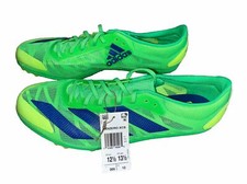 adidas Adizero XCS Screaming Green Sonic Ink Distance Spikes Mens Size 12.5