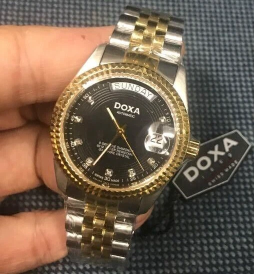 Doxa Noble Diamonds Hours Marker Automatic Stainless Steel Men s