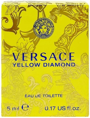 VERSACE YELLOW DIAMOND MINI EDT 0.17 OZ / 5 ML FOR WOMEN SPLASH NEW IN A BOX