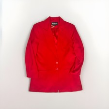 Vintage Eva Polini Couture Red Blazer Coat