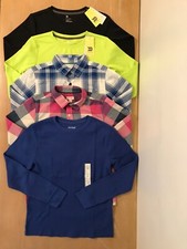 New All In Motion Cat  Jack Boys Tops Long Sleeve Lot of 5 1 Used Size 12-14