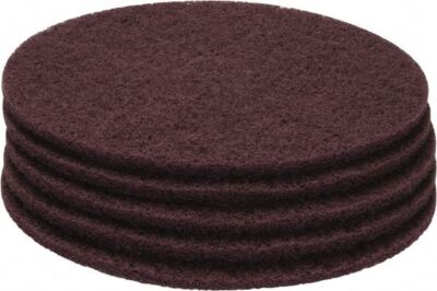 PRO SOURCE Maroon Extra Heavy Duty Floor Stripping Pads: 5 Pack, 20'' Diameter