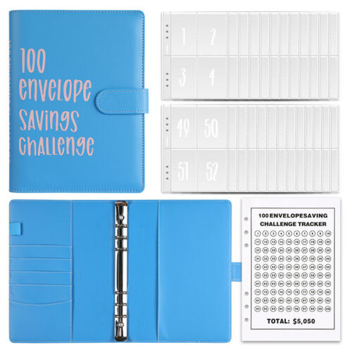 100 Envelope Challenge Binder Easy and Fun Way To Save $5,050 Savings Challenge - Picture 12 of 14