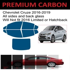 Premium Carbon Window Tint fits Chevy Cruze 2016-2019 precut tint