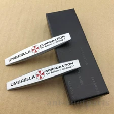 2pcs Metal Resident Evil Umbrella Car Fender Emblems Skirts Badge Decals Sticker