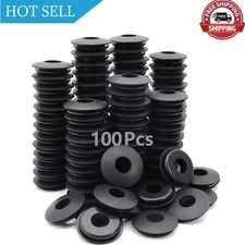 GREPSPUD 100pcs Glad Hand Seals Rubber Truck Gladhand Seals Black Polyurethan...