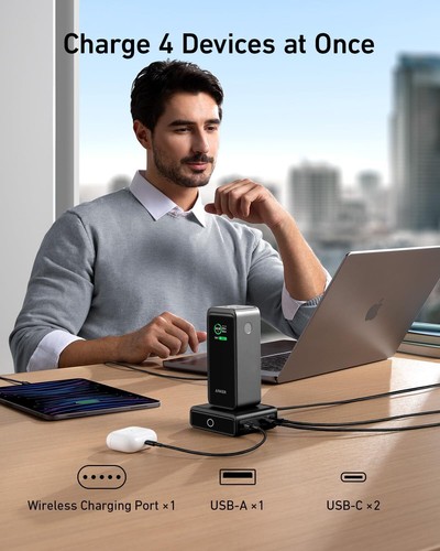 Anker Prime Power Bank 200W 20000mAh Portable Charger 3-Ports+100W Charging Base - Picture 6 of 6