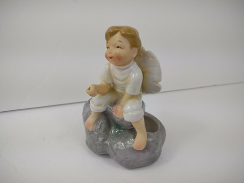 Vintage Uoagco China Hand painted Japan Planter Boy Finishing figurine porcelain - Picture 7 of 8