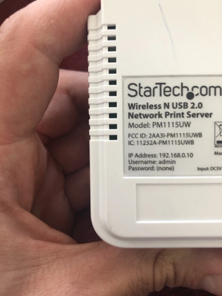 Startech.com 1 Port Usb Wireless N Network Print Server With 10/100 Mbps - Image 2 of 4