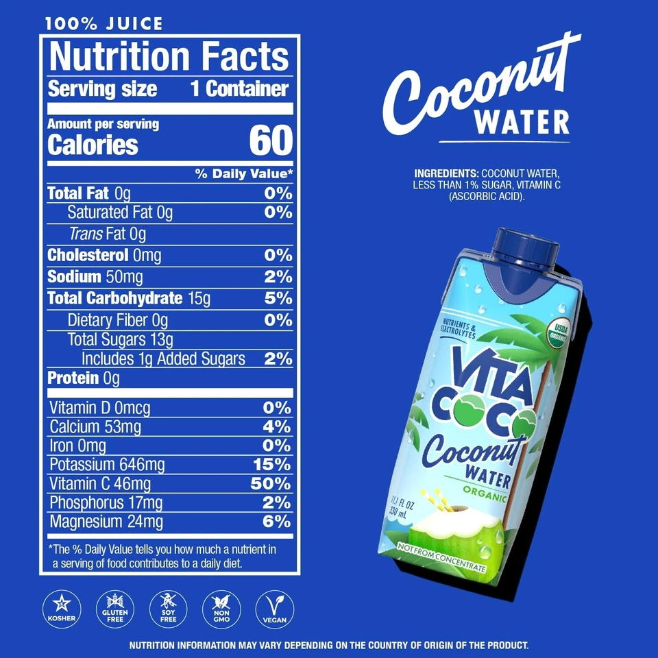 Vita Coco Coconut Water (11.1 fl. oz., 12 pk.) *FREE SHIPPING - Image 2 of 4