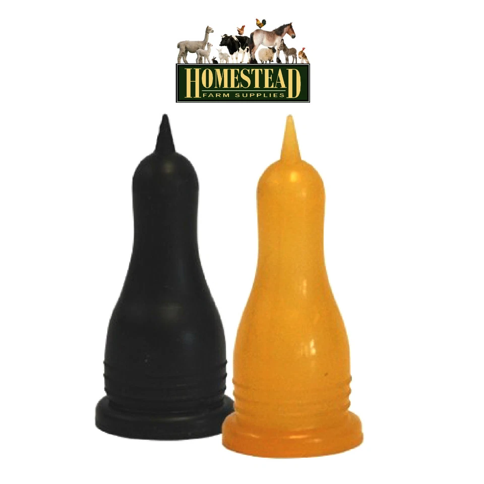 Nettex Pull On Lamb Teat - Black or Clear - Singles or packs of 4