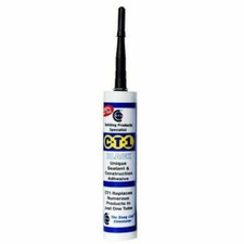3 x CT1 Silicone Sealant and Construction Adhesive Black 290ml