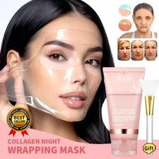 Collagen Overnight Wrapping Mask -Elasticity & Hydration,Natural Ingredients 75g