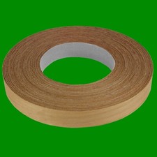 10m 22mm Teak Pre-Glued Iron-On Melamine Worktop Edge Tape Edging Banding Strip