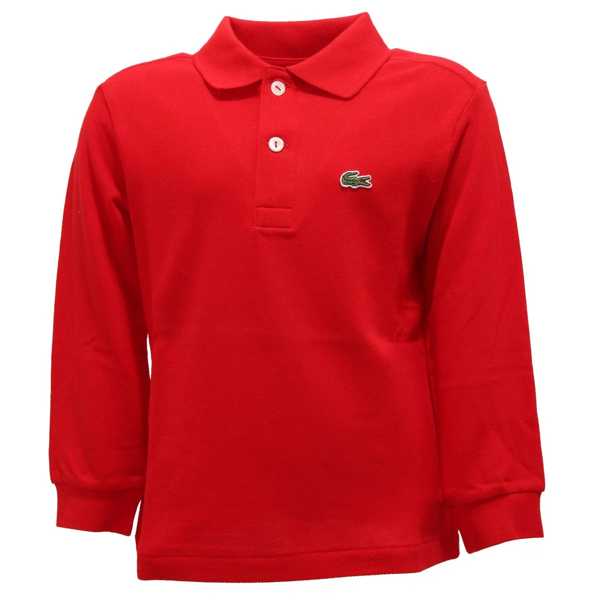 4261R Kids Polo Shirt LACOSTE RED Long Sleeve Red Long Sleeve Kids
