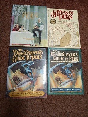 The Atlas of Pern Dragon Lovers Guide to Pern People of Pern LOT of 3 Hardcover
