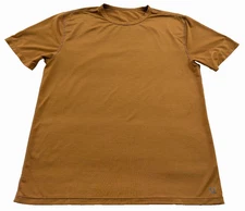 Vuori Zephyr Strato Tech Sz. Large Golden Brown Performance Shirt!