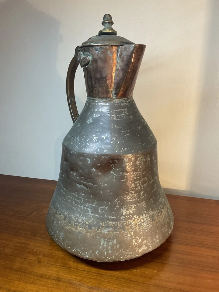 PICHET/AIGUIÈRE/THÉIÈRE, CUIVRE, TURQUIE AFRIQUE DU NORD, XIX ÈME, ART ISLAMIQUE - Photo 3/4