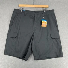 Columbia Rapid Rivers Cargo Shorts Mens 36 Gray Omni-Shade UPF 50 Hiking NWT