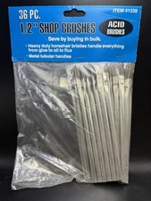 Harbor Freight Tools Horsehair Bristle Acid Shop Brushes, 1/2-inch, 36 Pieces
