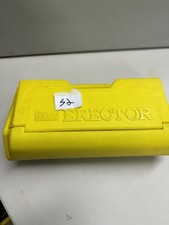 Vintage 1970s Gabriel Erector Set Yellow Case w/ Pieces  Instructions