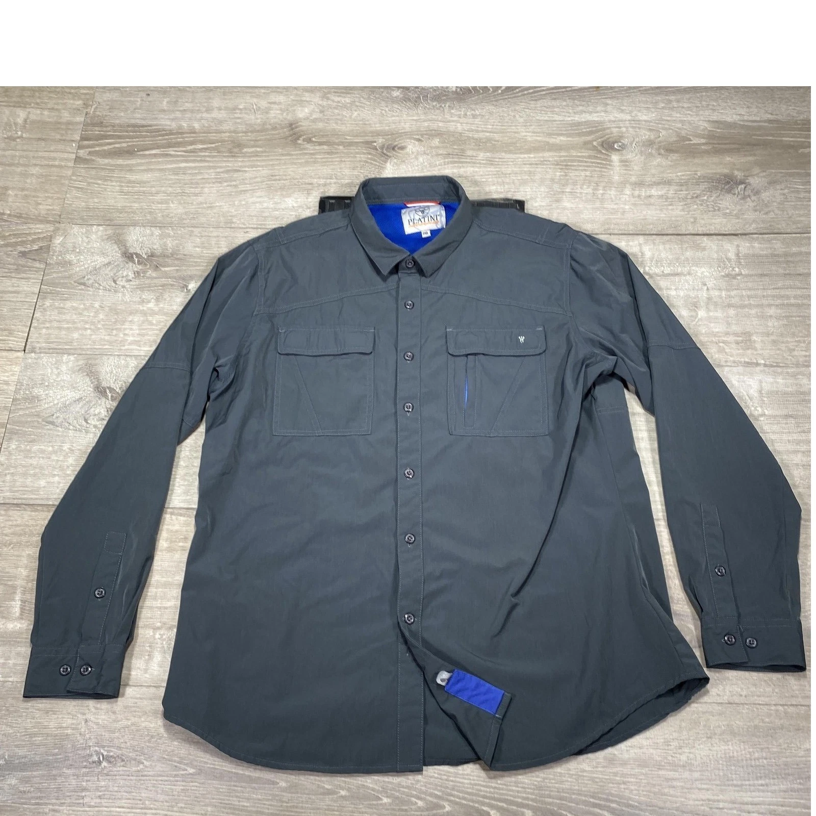 Platini Performance Shirt Mens 2XL Gray Long Sleeve Nylon Stretch Outdoor Work
Opens in a new window