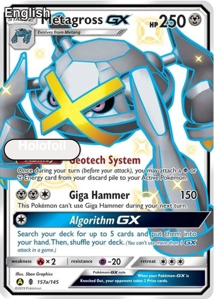Metagross GX Pokémon TCG Cards for sale | eBay