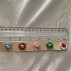 Lot of 5 Vintage Hand Painted plastic Novelty chicks Sewing Buttons Round — photo 1