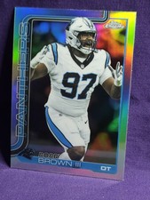 2025 Topps Chrome Bobby Brown III #46 Refractor Panthers DT