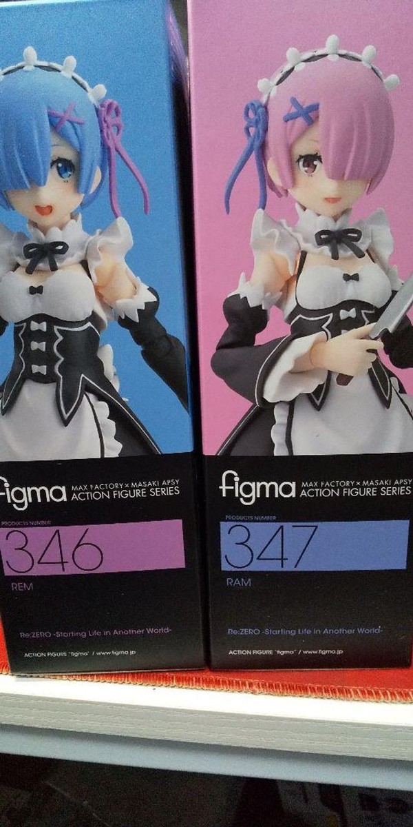 Max Factory figma Rem & Ram No. 346 & 347 Action Figures Re:Zero