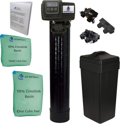 Fleck 5600SXT High Capacity Water Softener 48K 10% Resin Black 3/4'' Bypass