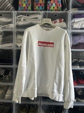 Moncler Men's Long-Sleeve Logo Stamp Sweatshirt Retail 950