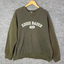 Eddie Bauer Crewneck Sweatshirt Mens Sz XXL Spell Out Logo