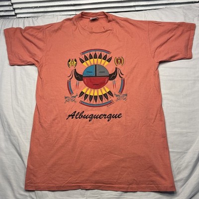 Vintage Albuquerque Shirt Mens Large Red Graphic Southwest Shasta Design 90s Tee