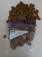 1909-1958 Lincoln Wheat Cent 5 Pound Bag UNSEARCHED