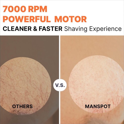 MANSPOT Manscape Groin & Body Hair Trimmer for Men, Electric Ball Pubic Trimmer - Picture 4 of 6