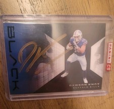 2022 Panini Black Dawson Knox Buffalo Bills SP Shadow Ink Autograph Card #08/50