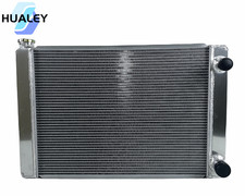 3 Row Dual Pass Universal Crossflow 24 Core Aluminum Radiator Manual Mt