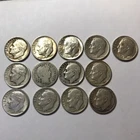 Lot of 13 Silver Dimes.