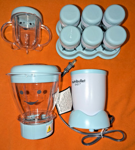 NutriBullet Baby Complete Baby Food Making System Blender Blue NBY50100 Unused